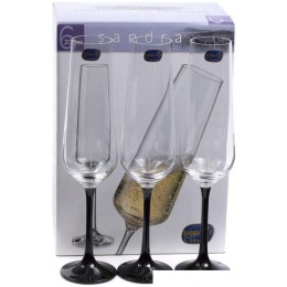 Набор бокалов для шампанского Bohemia Crystal Sandra 40728/D4656/200