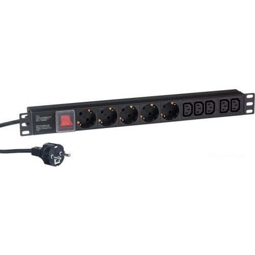 Блок розеток ExeGate ServerPro PDU-19H009 Al-5C135S-EU2.5CU-SW