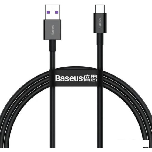 Кабель Baseus Superior USB Type-A - Type-C 66 Вт (2 м, черный)