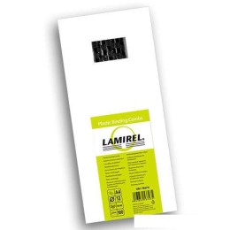 Пластиковая пружина для переплета Lamirel 12 мм 100 шт (черный) LA-78673