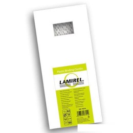 Пластиковая пружина для переплета Lamirel 14 мм  100 шт (белый) LA-78674