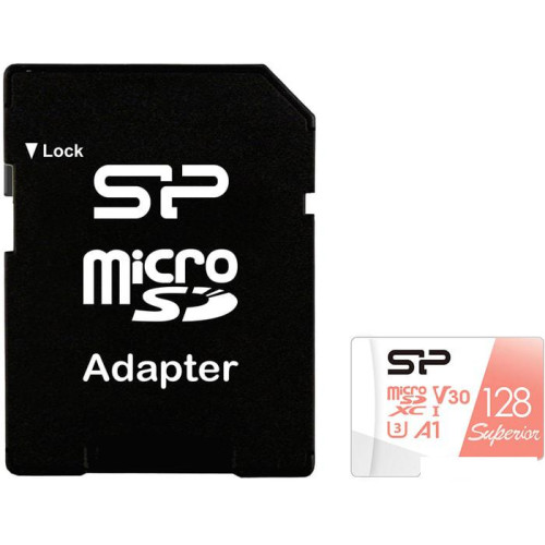 Карта памяти Silicon-Power Superior A1 microSDXC SP128GBSTXDV3V20SP 128GB