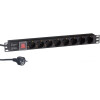 Блок розеток ExeGate ServerPro PDU-19H802 Al-8S-EU1.8CU-SW