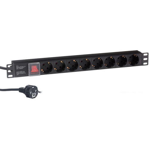 Блок розеток ExeGate ServerPro PDU-19H802 Al-8S-EU1.8CU-SW