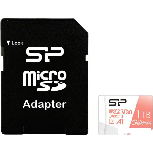 Карта памяти Silicon-Power Superior A1 microSDXC SP001TBSTXDV3V20SP 1TB (с адаптером)