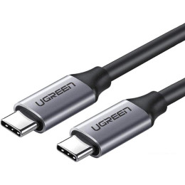 Кабель Ugreen US161 50751 USB Type-C - USB Type-C (1.5 м, черный/серый)