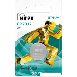 Батарейка Mirex CR2032 литиевая  блистер  2 шт 23702-CR2032-E2