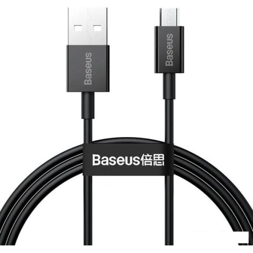 Кабель Baseus CAMYS-01 USB Type-A - microUSB (1 м, черный)
