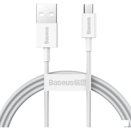 Кабель Baseus CAMYS-02 USB Type-A - microUSB (1 м, белый)
