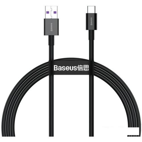 Кабель Baseus USB Type-A - Type-C CATYS-01 (1 м, черный)