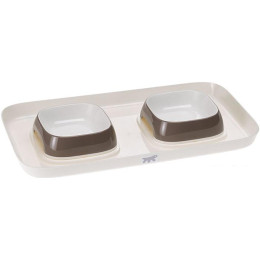 Миски на подставке Ferplast Glam Tray Extra Small (коричневый)