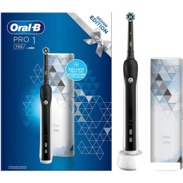 Электрическая зубная щетка Oral-B Pro 1 750 Cross Action D16.513.1UX (черный)