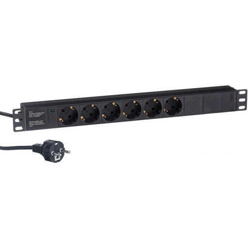 Блок розеток ExeGate ServerPro PDU-19H603 Al-6S-EU2.5CU