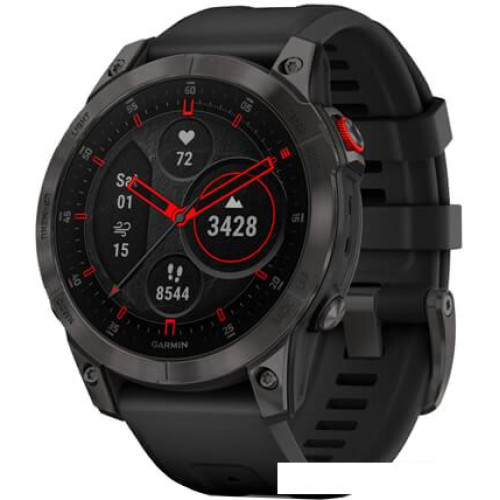Умные часы Garmin Epix Sapphire Gen 2 (черный титан/черный)