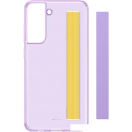 Чехол для телефона Samsung Slim Strap Cover S21 FE (фиолетовый)