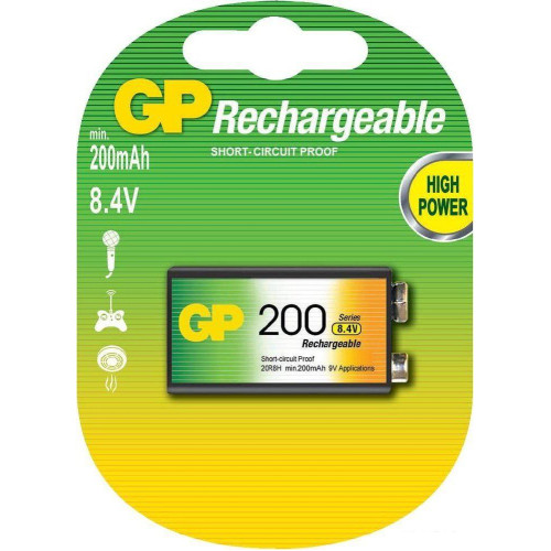 Аккумуляторы GP 9V 200mAh