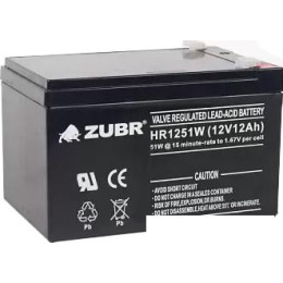 Аккумулятор для ИБП Zubr HR 1251 W (12 В/12 А·ч)