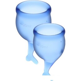 Менструальная чаша Satisfyer Feel Secure (синий)