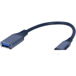 Кабель Cablexpert A-USB3C-OTGAF-01 USB Type-A - USB Type-C (0.15 м, фиолетовый)