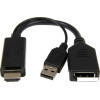 Кабель Cablexpert A-HDMIM-DPF-01 HDMI - DisplayPort (0.1 м, черный)