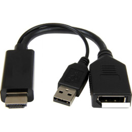 Кабель Cablexpert A-HDMIM-DPF-01 HDMI - DisplayPort (0.1 м, черный)