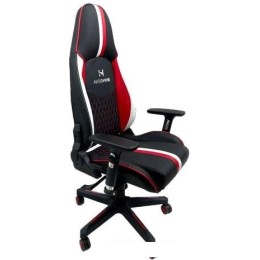 Кресло AksHome Bolid Eco 80349 (белый/черный/красный)