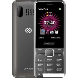 Кнопочный телефон Digma Linx A241 (серый)