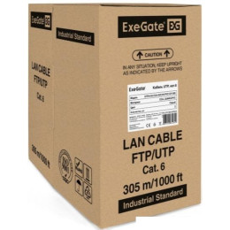 Кабель ExeGate UTP4-C6-CCA-S23-IN-PVC-GY-305 UTP