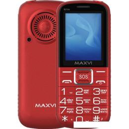 Кнопочный телефон Maxvi B21ds (красный)