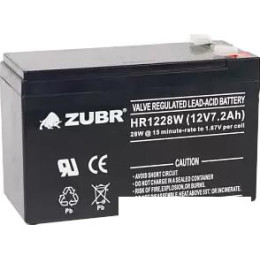 Аккумулятор для ИБП Zubr HR 1228 W (12 В/7.2 А·ч)