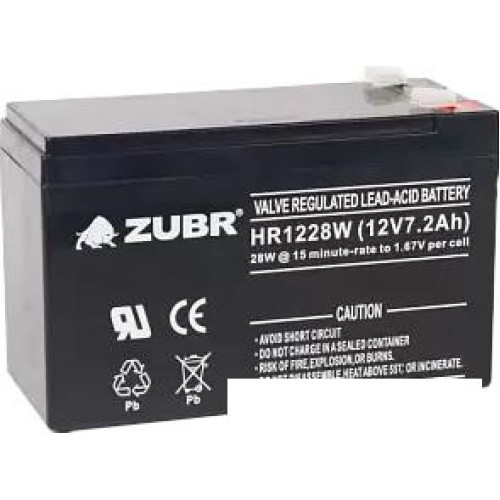 Аккумулятор для ИБП Zubr HR 1228 W (12 В/7.2 А·ч)