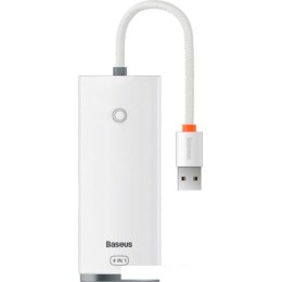 USB-хаб Baseus Lite Series 4-Port USB-A WKQX030002 (0.25 м, белый)