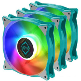 Набор вентиляторов Iceberg Thermal IceGALE ARGB 120mm 3-pack (бирюзовый)