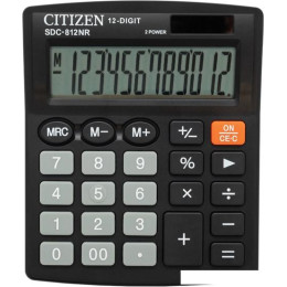 Калькулятор Citizen SDC-812NR (черный)