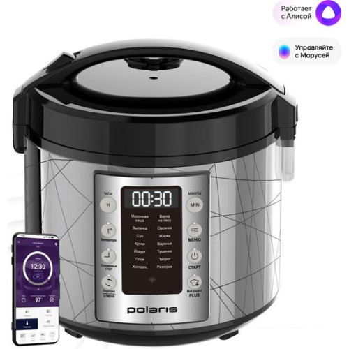 Мультиварка Polaris PMC 5020 Wi-Fi IQ Home (серебристый)