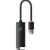 USB-хаб Baseus Lite Series 4-Port USB-A WKQX030001 (0.25 м, черный)