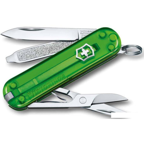 Мультитул Victorinox Classic SD Transparent (зеленый)