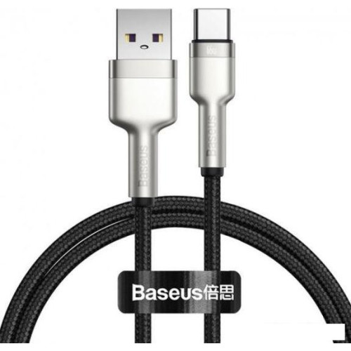 Кабель Baseus Cafule USB Type-A - Type-C (1 м, черный)