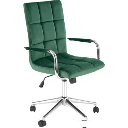 Кресло Halmar Gonzo 4 (темно-зеленый/хром)