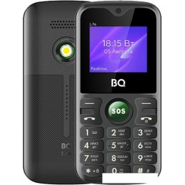 Кнопочный телефон BQ-Mobile BQ-1853 Life (черный/зеленый)