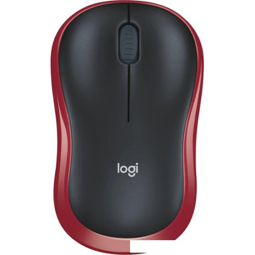 Мышь Logitech M186 (черный/красный)
