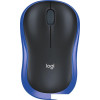 Мышь Logitech M186 (черный/синий)