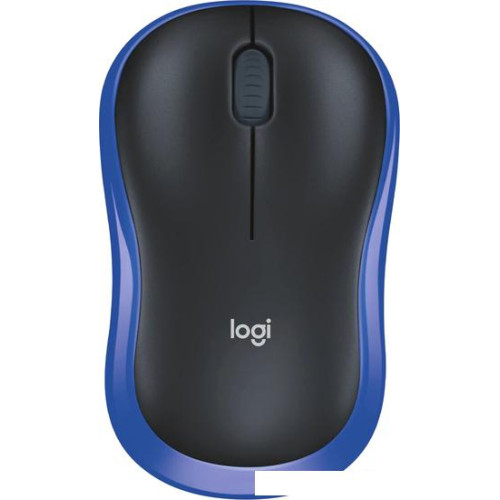 Мышь Logitech M186 (черный/синий)