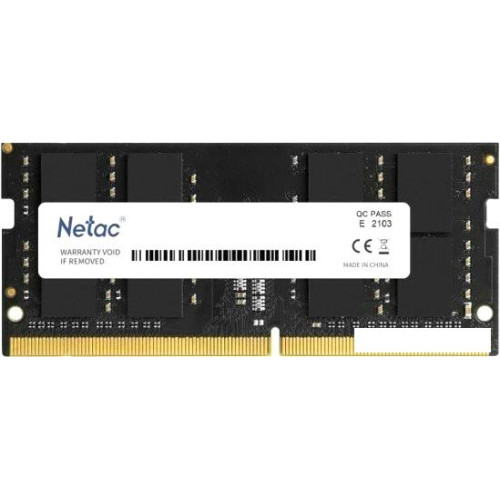 Оперативная память Netac Basic 16ГБ DDR5 4800 МГц NTBSD5N48SP-16