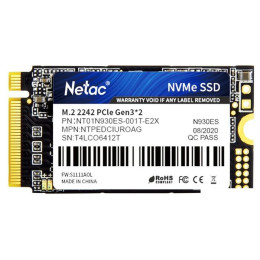 SSD Netac Внутренний SSD M.2 PCIe 3 x2 - 1ТB 2242 Netac N930ES Pro NVMe