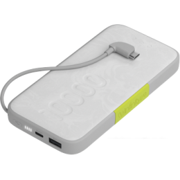 Внешний аккумулятор Infinity InstantGo Built-in USB-C 10000mAh (белый)