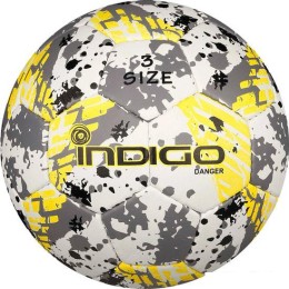 Мяч Indigo IN032 (3 размер, желтый/серый)