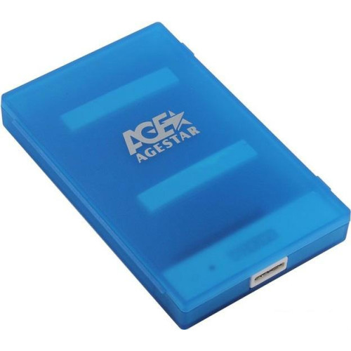 Бокс для жесткого диска AgeStar 3UBCP1-6G (голубой)