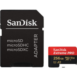 Карта памяти SanDisk Extreme PRO microSDXC SDSQXCD-256G-GN6MA 256GB (с адаптером)