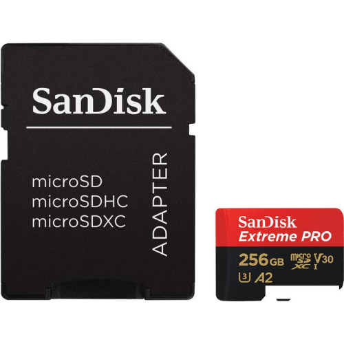 Карта памяти SanDisk Extreme PRO microSDXC SDSQXCD-256G-GN6MA 256GB (с адаптером)